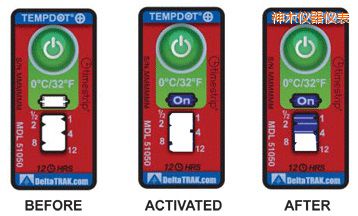 神木溫度指示標(biāo)簽 累計(jì)上升時(shí)間/溫度的標(biāo)簽